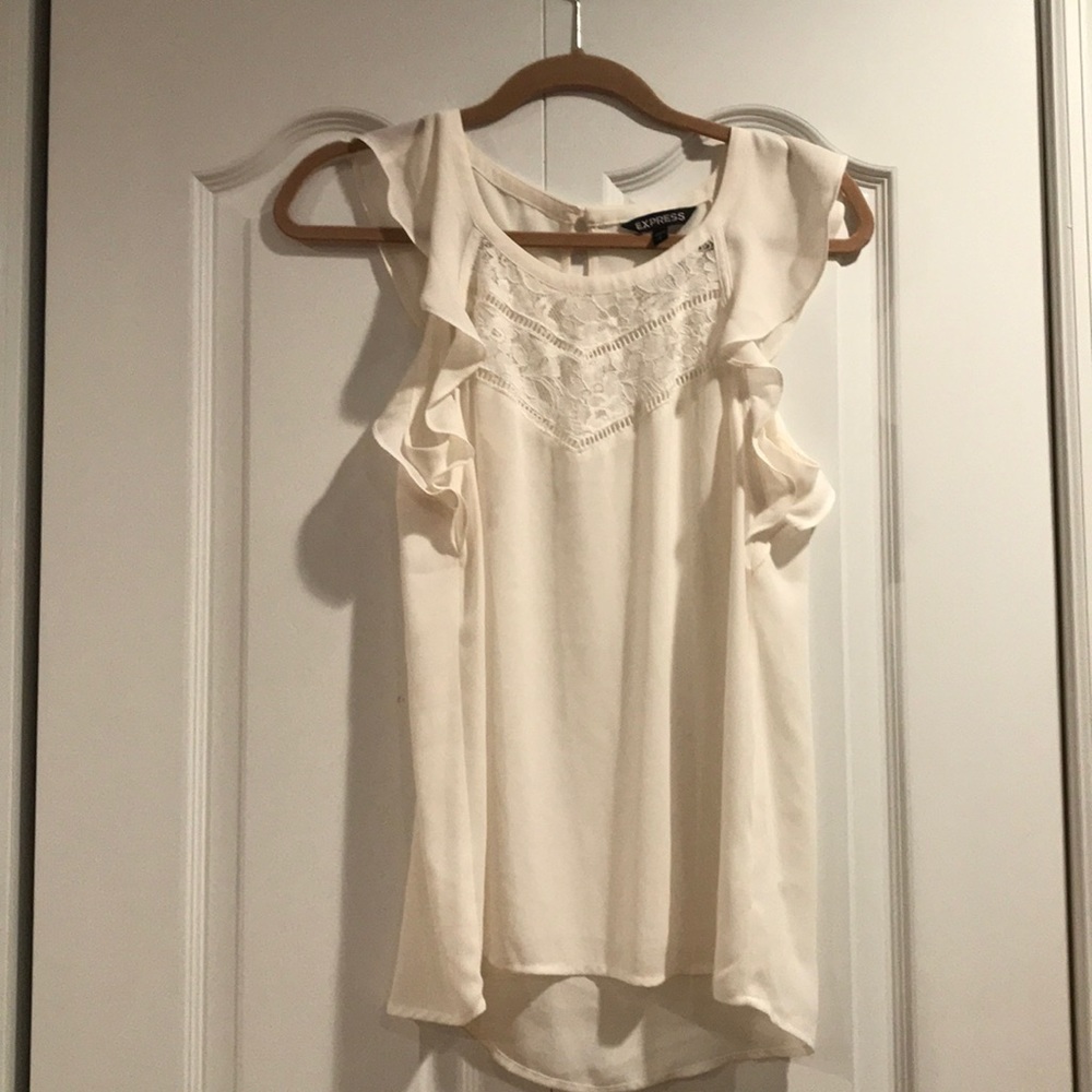 Express Ruffle Sleeve Top - Picture 1 of 3